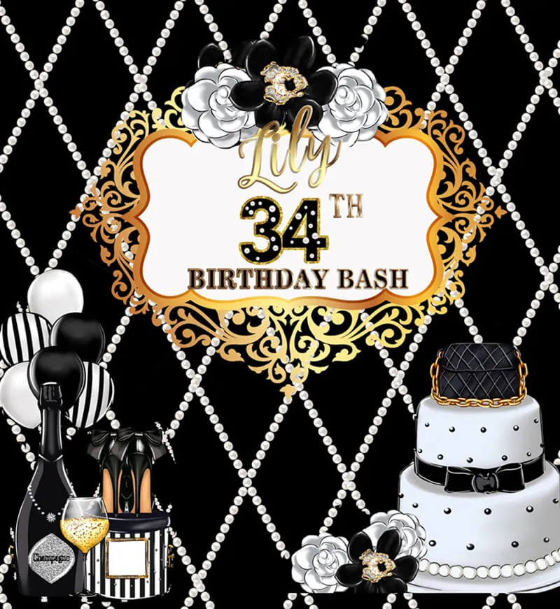 30th Birthday Backdrop for Her