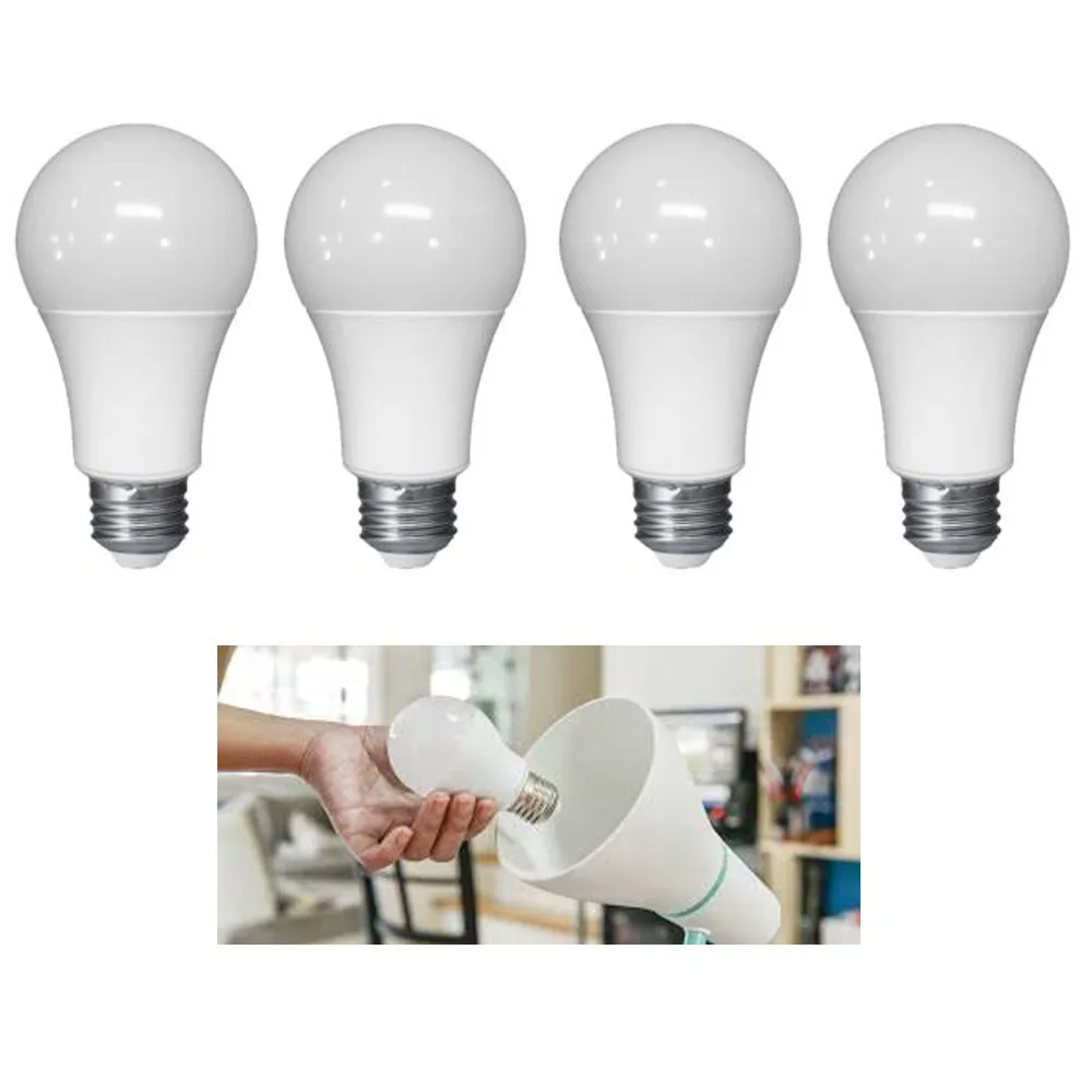 4 x LED Light Bulb Daylight 6400K Brightness 720 Lumens 9W Equivalent to 75W