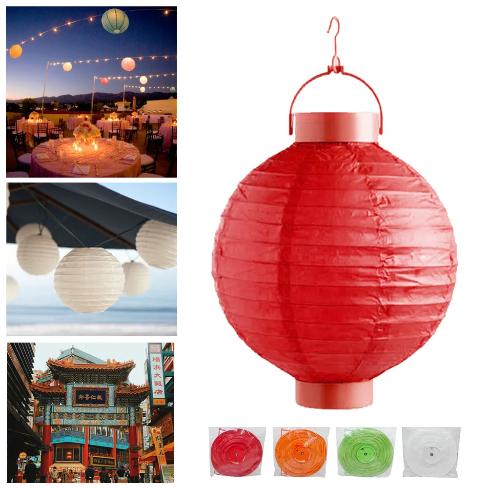 5X Chinese Paper LED Lanterns Lamps Wedding Party Decoration Festival Lights New