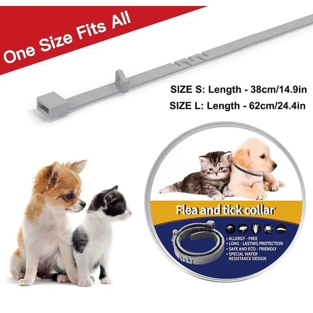 8 Months Protection Safe Waterproof Adjustable Dog Flea Tick Prevention Collar