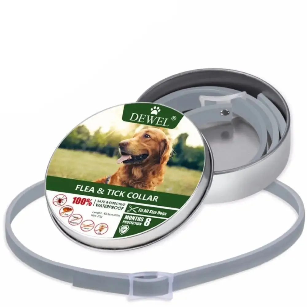 8 Months Protection Waterproof Safe Adjustable Anti Tick Dog Collar