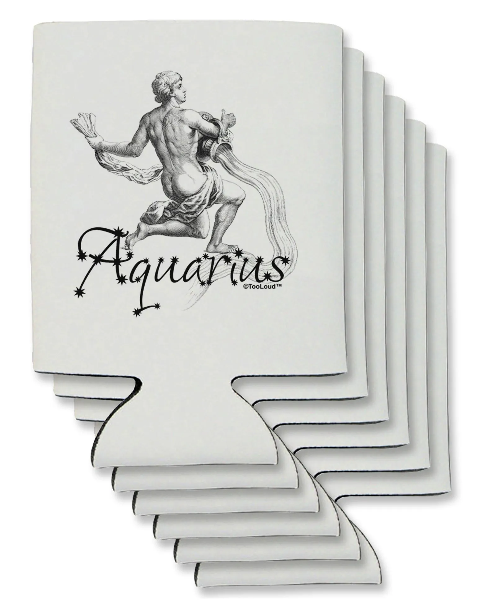 Aquarius Illustration Can / Bottle Insulator Coolers