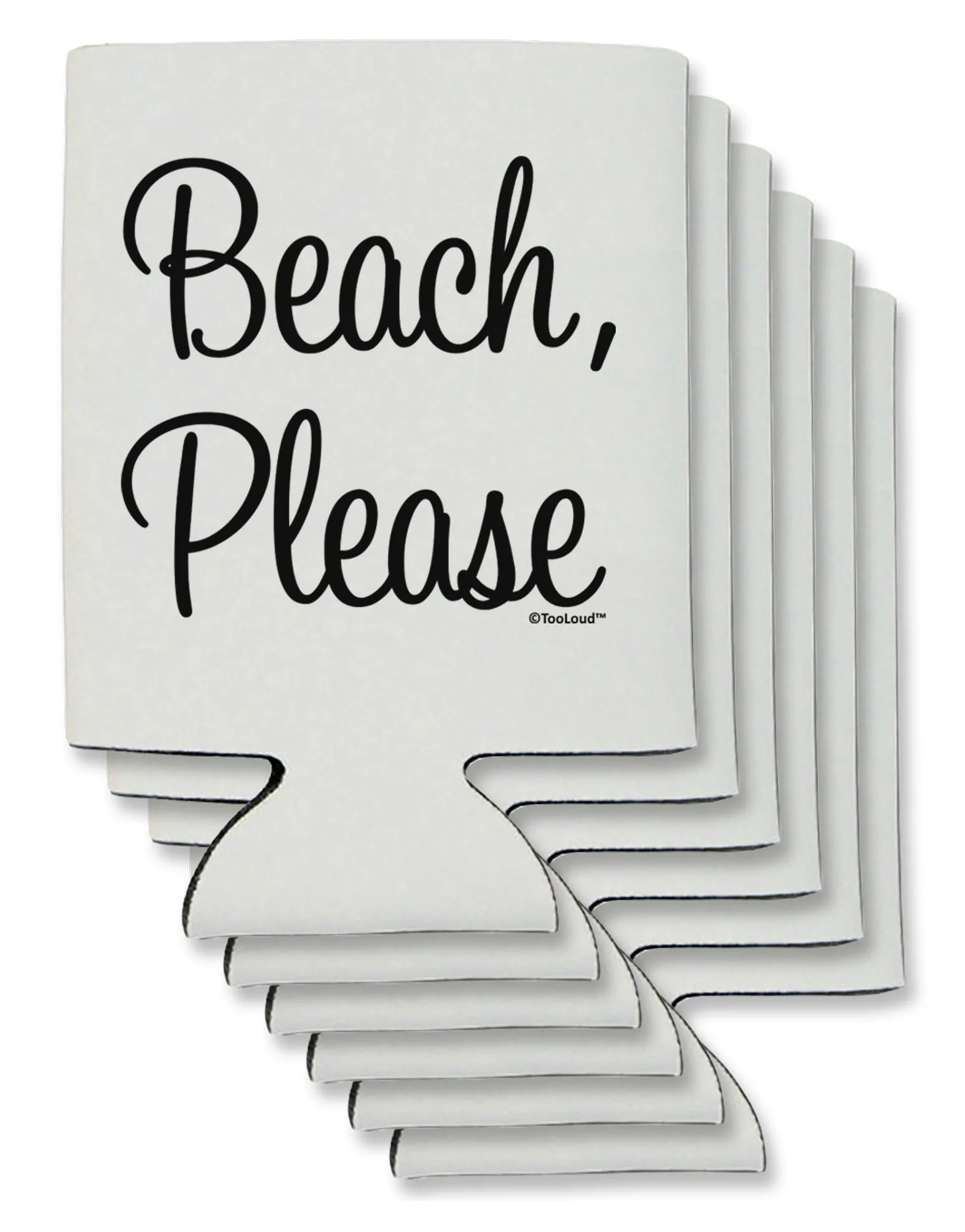 Beach Please Can / Bottle Insulator Coolers
