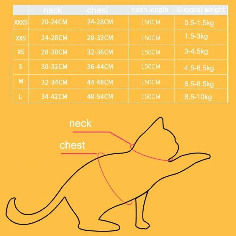 Breathable Reflective Pet Chest Strap Vest With Traction Rope