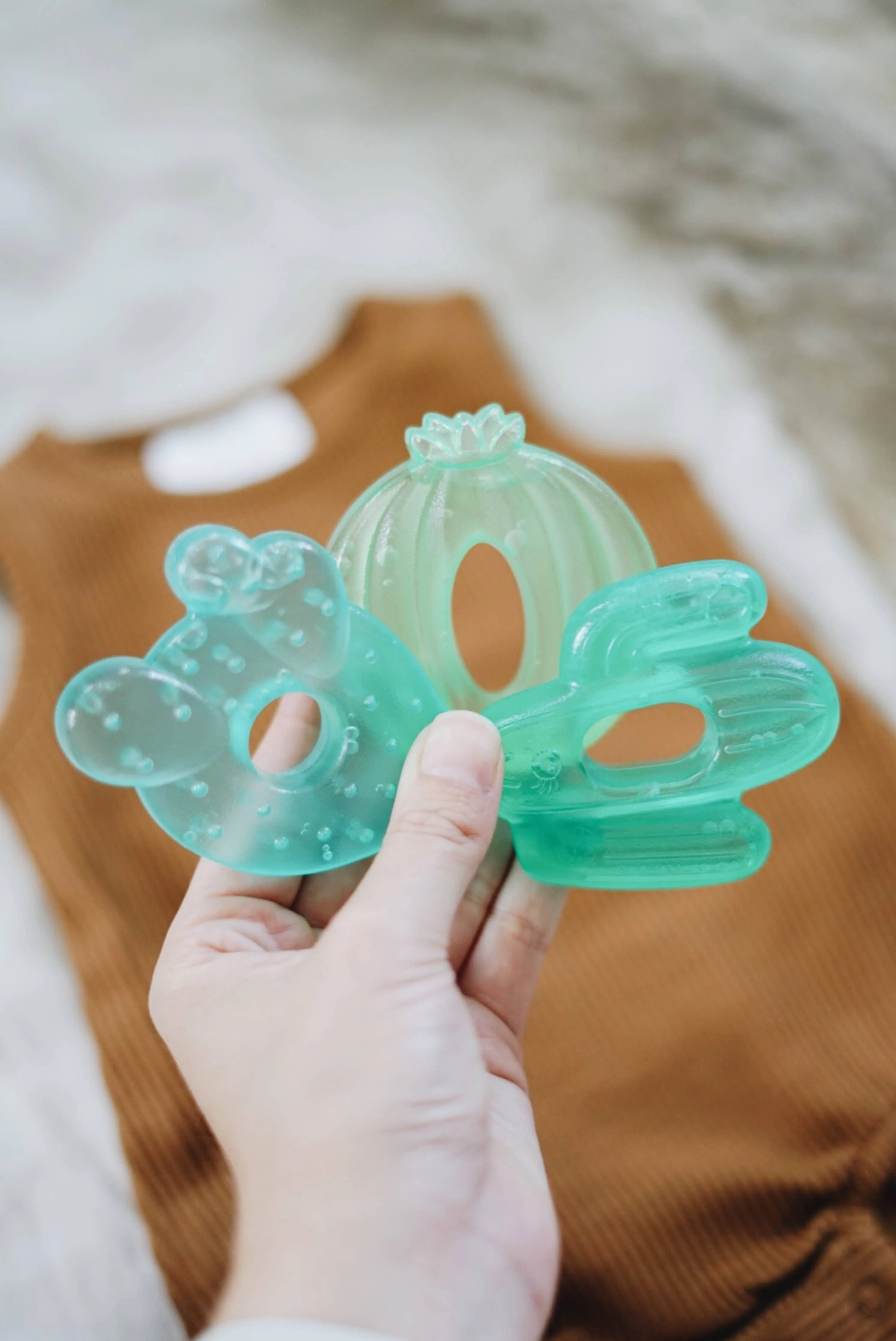 Cutie Coolers Water Filled Teethers (3-pack): Cactus