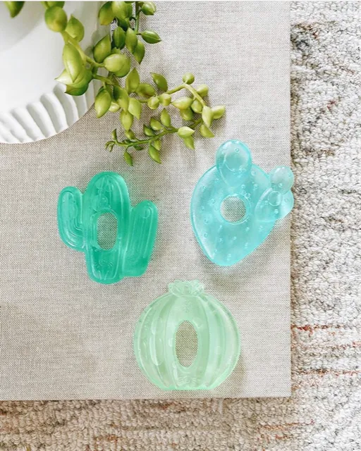 Cutie Coolers Water Filled Teethers (3-pack): Cactus