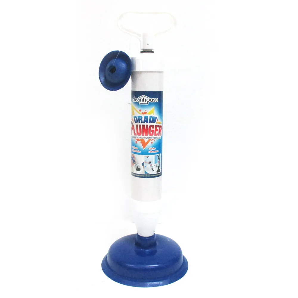 Hand Powered Drain Plunger Buster Powerful Suction Plunger Bath Toilet Air Pump