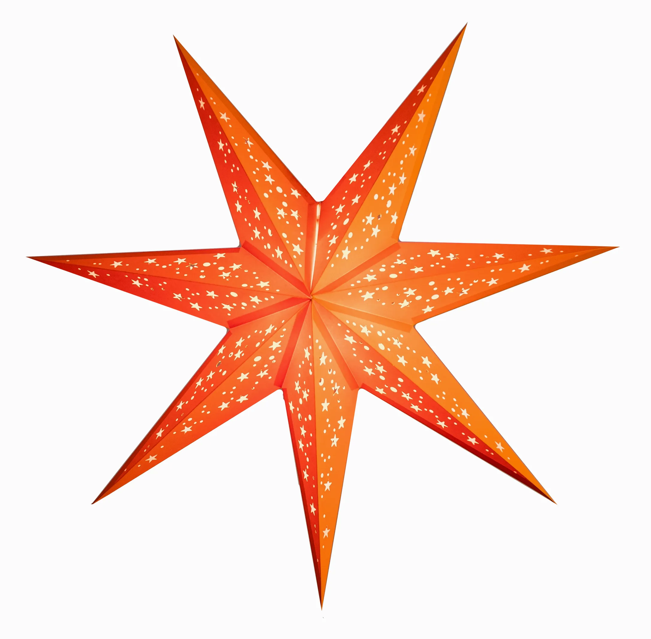 Paper Star Lantern - Venus Orange