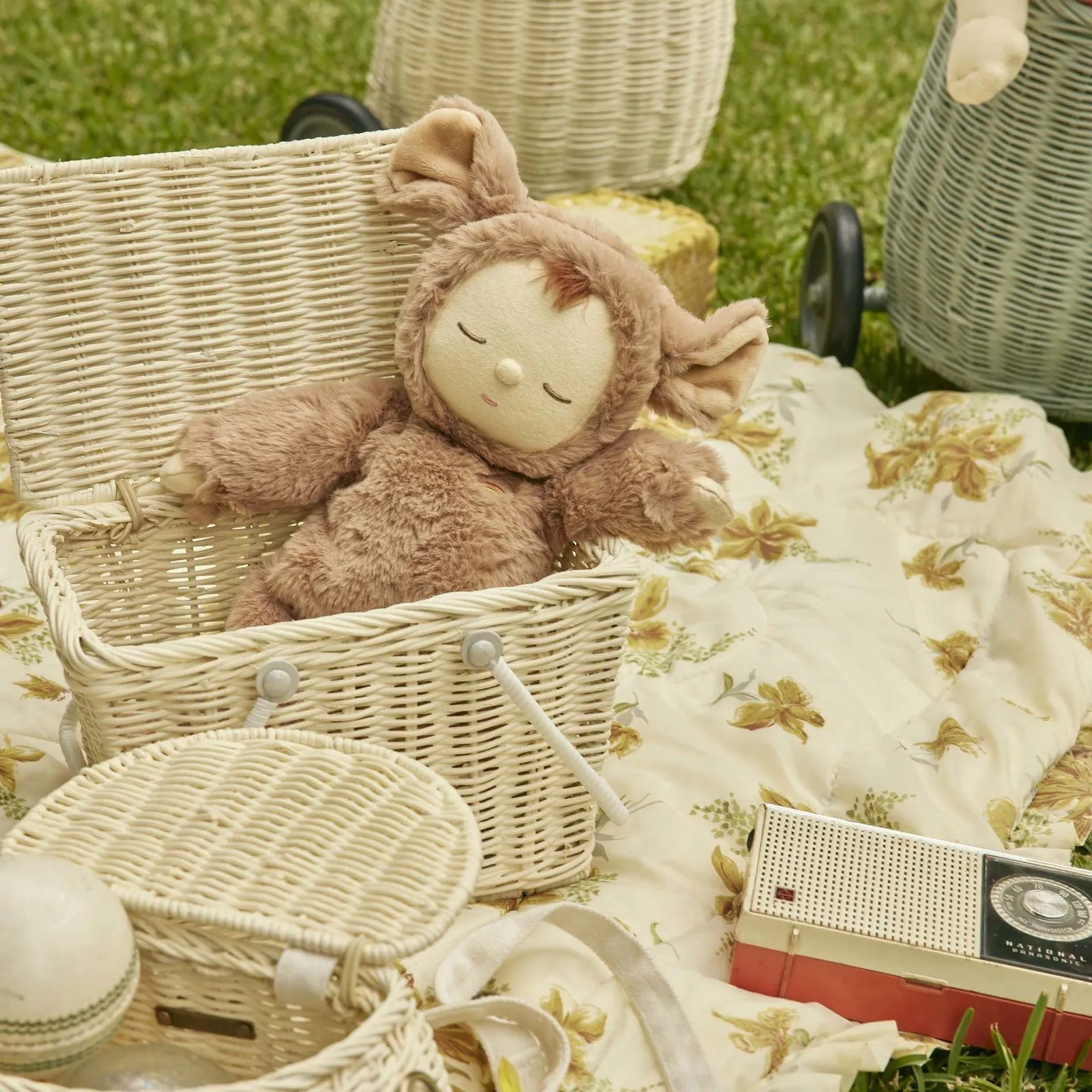 Piki Rattan Basket | Chalk
