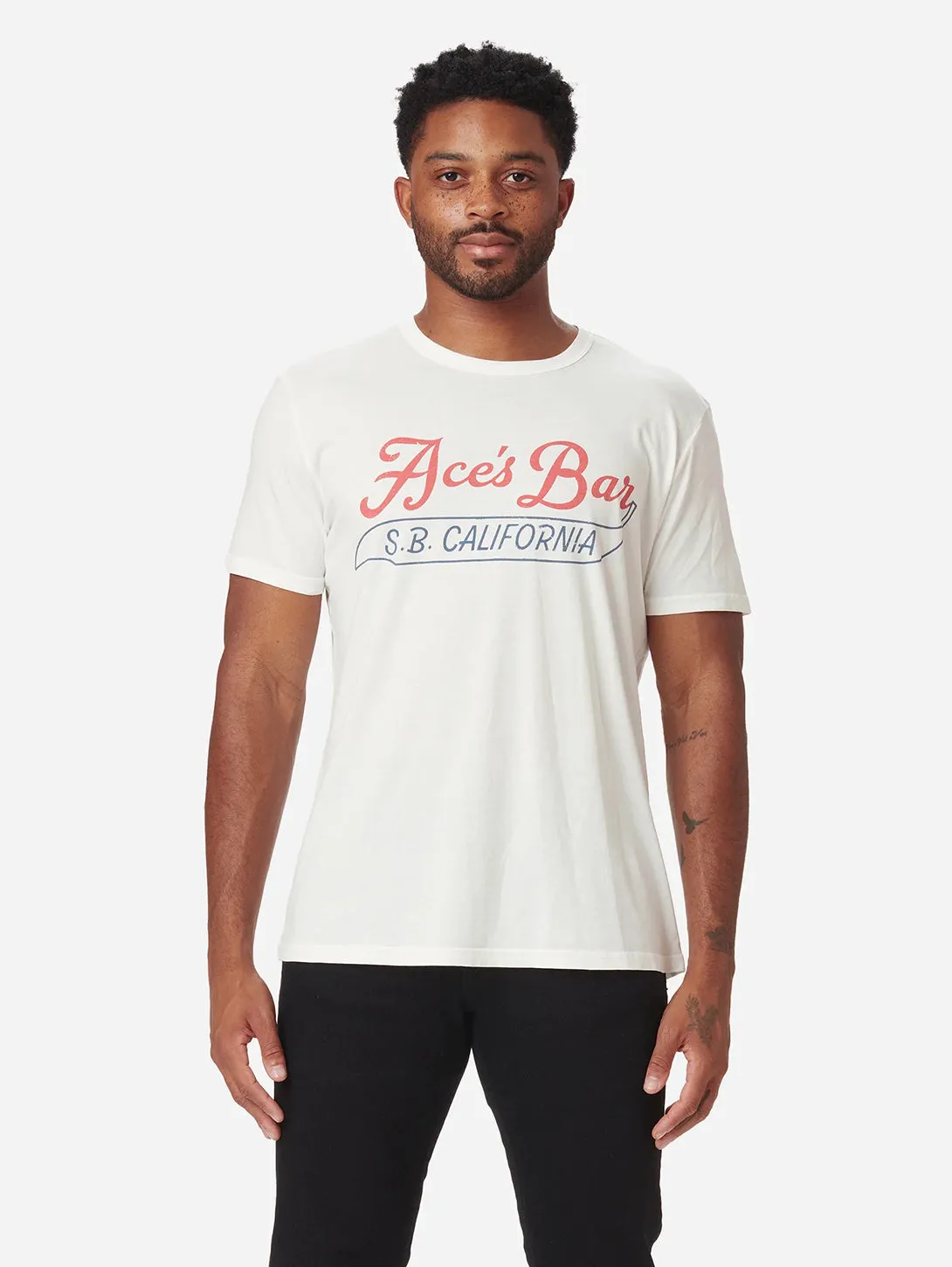 Supima Ace's Bar Graphic Tee - Chalk